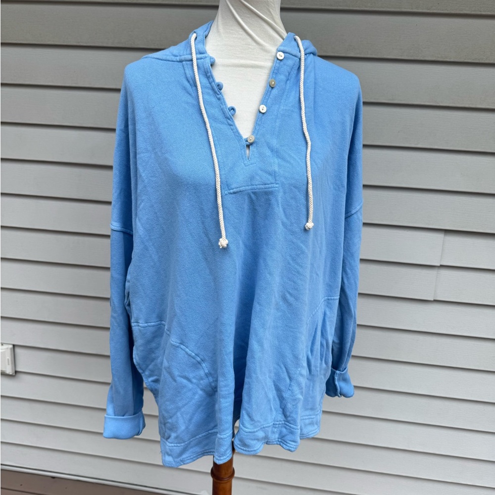 AERIE cotton oversized beach HOODIE